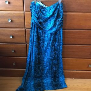 Convertible Maxi Skirt or Strapless Summer Dress - size Large